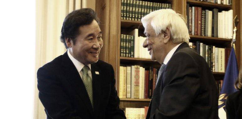 Συνάντηση Παυλόπουλου με τον πρωθυπουργό της Νότιας Κορέας