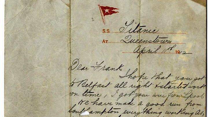 Στο «σφυρί» η επιστολή επιβάτη που πνίγηκε στο ναυάγιο του Τιτανικού – Πώς περιέγραφε το ταξίδι του