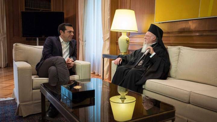 Με τον Πατριάρχη Βαρθολομαίο συναντήθηκε ο Πρωθυπουργός