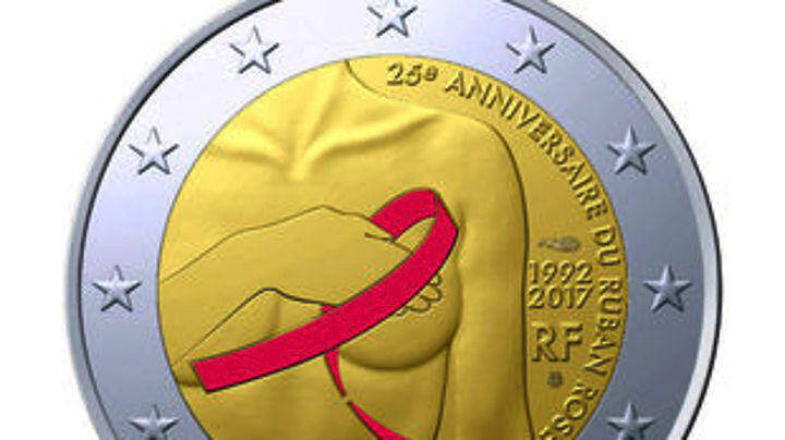 Συλλεκτικό κέρμα των 2 ευρώ στη μάχη κατά το καρκίνου του μαστού