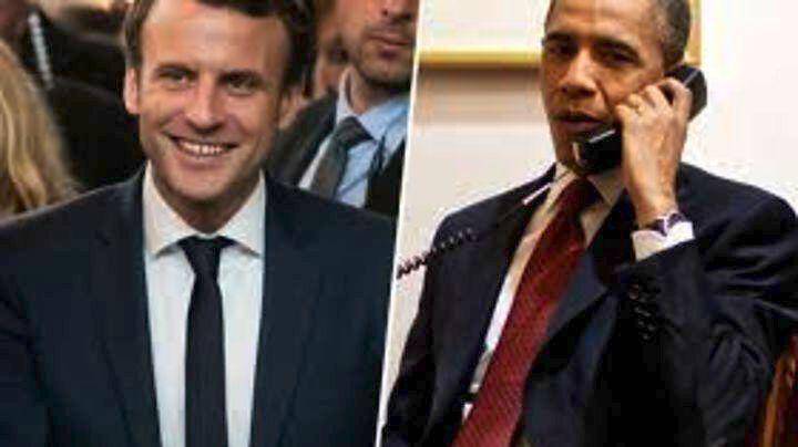 Πριβέ συνάντηση Μακρόν-Ομπάμα στο Παρίσι