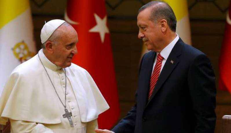 Πάπας Φραγκίσκος- Ερντογάν: Συμφώνησαν να μην αλλάξει το καθεστώς της Ιερουσαλήμ