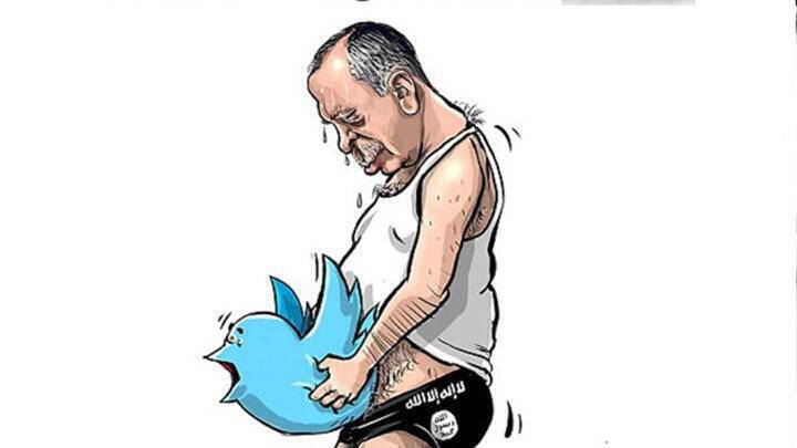 Έξαλλος ο Ερντογάν για το σκίτσο που τον δείχνει να… «βιάζει» το Twitter