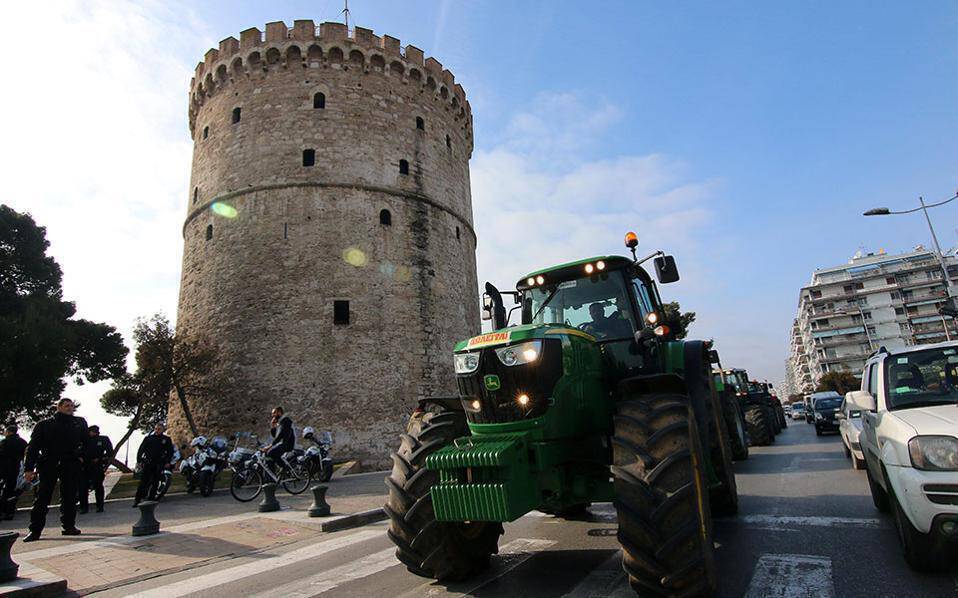 Μαζικό συλλαλητήριο αγροτών στη Θεσσαλονίκη στις 3 Φεβρουαρίου