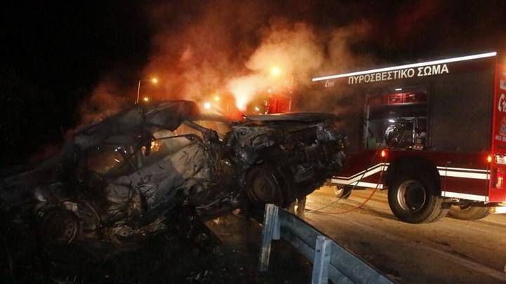 Κρήτη: Τρεις νεκροί σε τροχαίο δυστύχημα