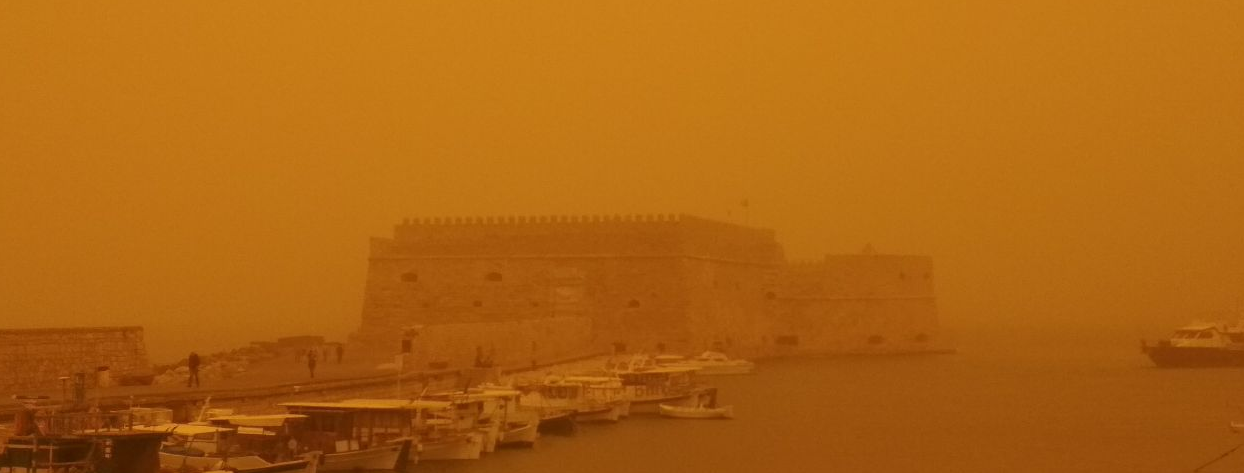 Σαχάρα η… Κρήτη – Η αφρικανική σκόνη «έπνιξε» το νησί (pics&vids)