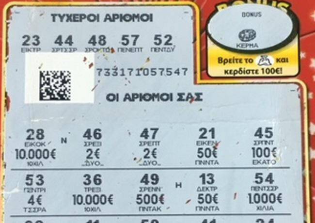 Κρήτη: Κέρδισε 1.000.000 ευρώ στο ΣΚΡΑΤΣ