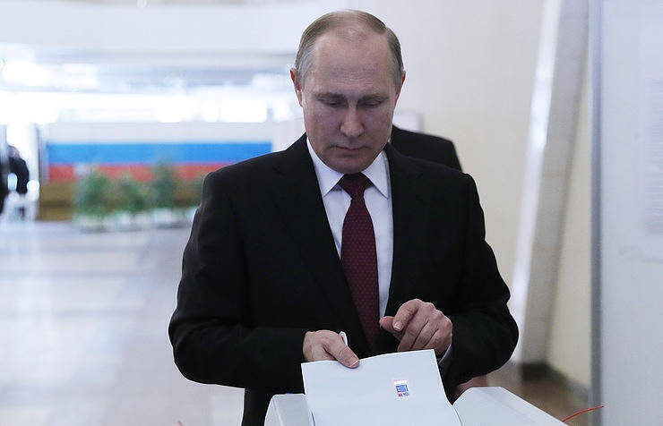 Ο Πούτιν με 75% για τέταρτη θητεία
