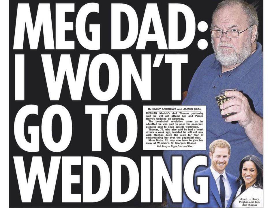 Παρά το σκάνδαλο, ο πατέρας της Μέγκαν Μαρκλ θέλει να πάει στο γάμο (pics)