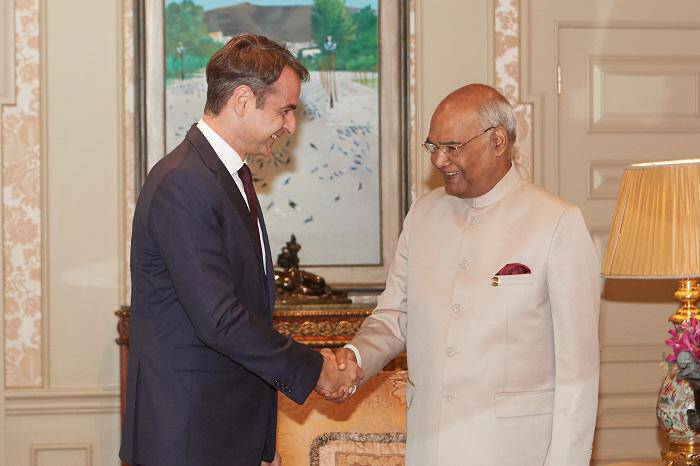Με τον πρόεδρο της Ινδίας συναντήθηκε ο Μητσοτάκης (pics)