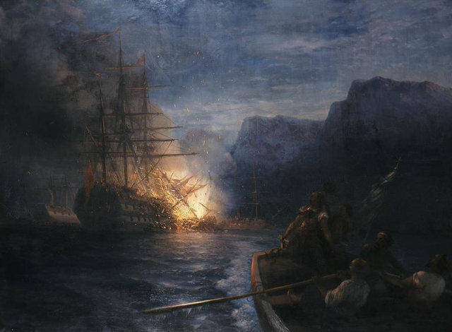 Σαν σήμερα το 1822 o Κανάρης πυρπολεί την τουρκική ναυαρχίδα του Καρά Αλή στη Χίο
