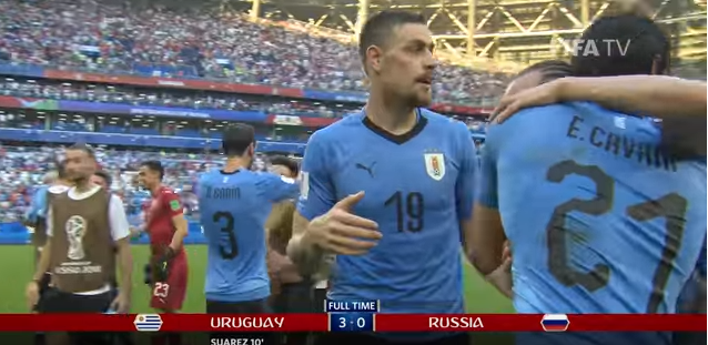 Oυρουγουάη – Ρωσία 3-0 (vid)