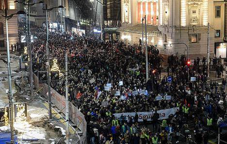Βελιγράδι-Σερβία -διαδηλώσεις