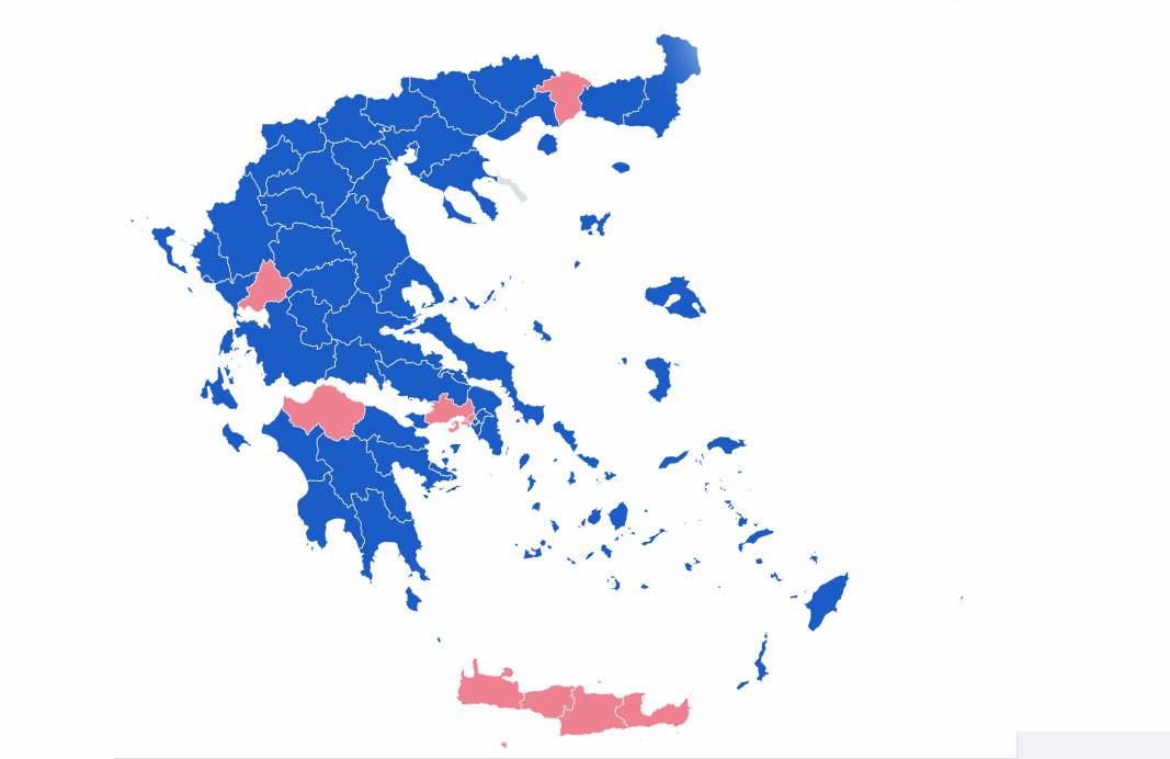 Εκλογές: Αυτός είναι ο χάρτης με τις εκλογικές περιφέρειες