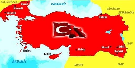 Προκλήσεις Τούρκων εθνικιστών: Χάρτες στο Facebook με τις Ηνωμένες Πολιτείες Τουρκίας και την Ελλάδα