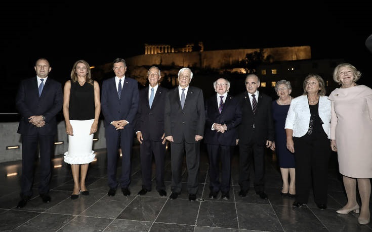 Δείπνο του Παυλόπουλου στους προέδρους Ιρλανδίας, Μάλτας, Βουλγαρίας, Σλοβενίας και Πορτογαλίας