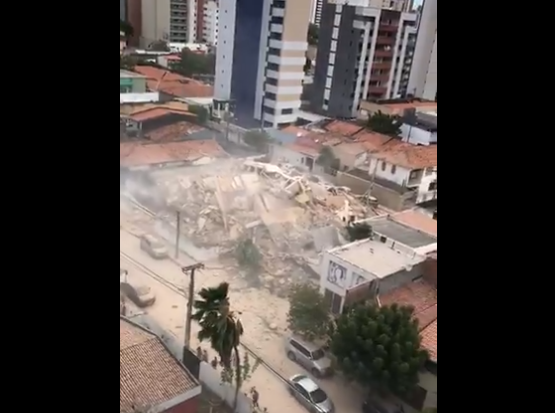 Βραζιλία: Κατέρρευσε επταώροφο κτίριο – Τουλάχιστον ένας νεκρός (vid)