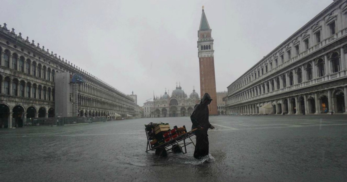 Η Ιταλία πλήττεται από κύμα κακοκαιρίας -Η Βενετία κάτω από το νερό