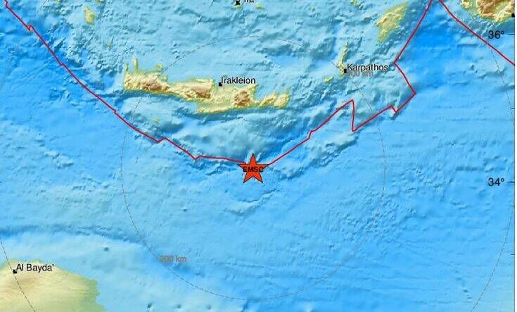 Κρήτη: Σεισμός 5 Ρίχτερ τα ξημερώματα