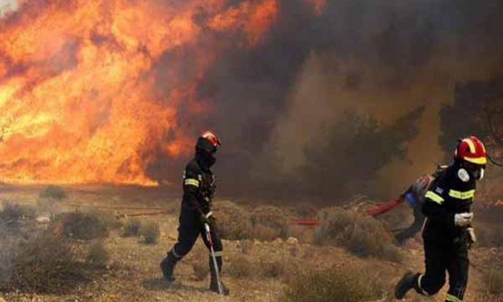 Φωτιά τώρα στο δήμο Φαιστού Κρήτης