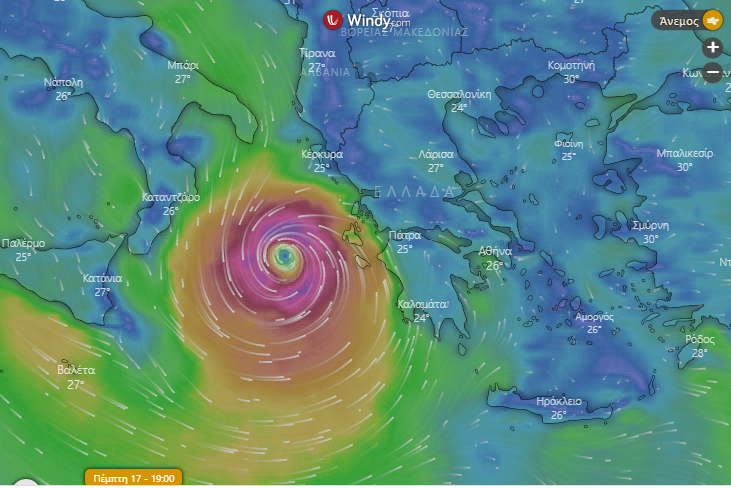 Κακοκαιρία «Ιανός»: Στο πόδι οι ελληνικές Αρχές – Δείτε που χτυπά τώρα ο κυκλώνας (vids)