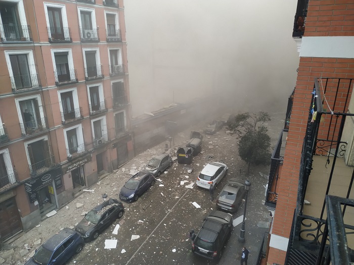 Ισχυρή έκρηξη στη Μαδρίτη (vids&pics)
