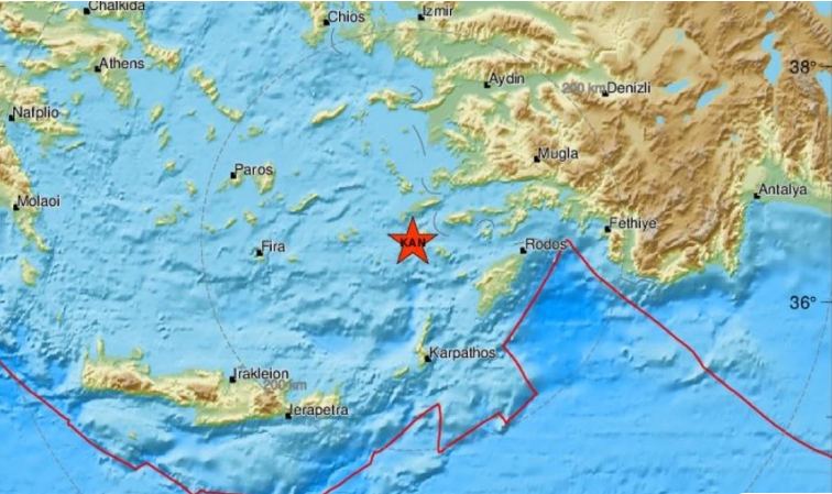 Ισχυρός σεισμός τώρα κοντά στη Νίσυρο