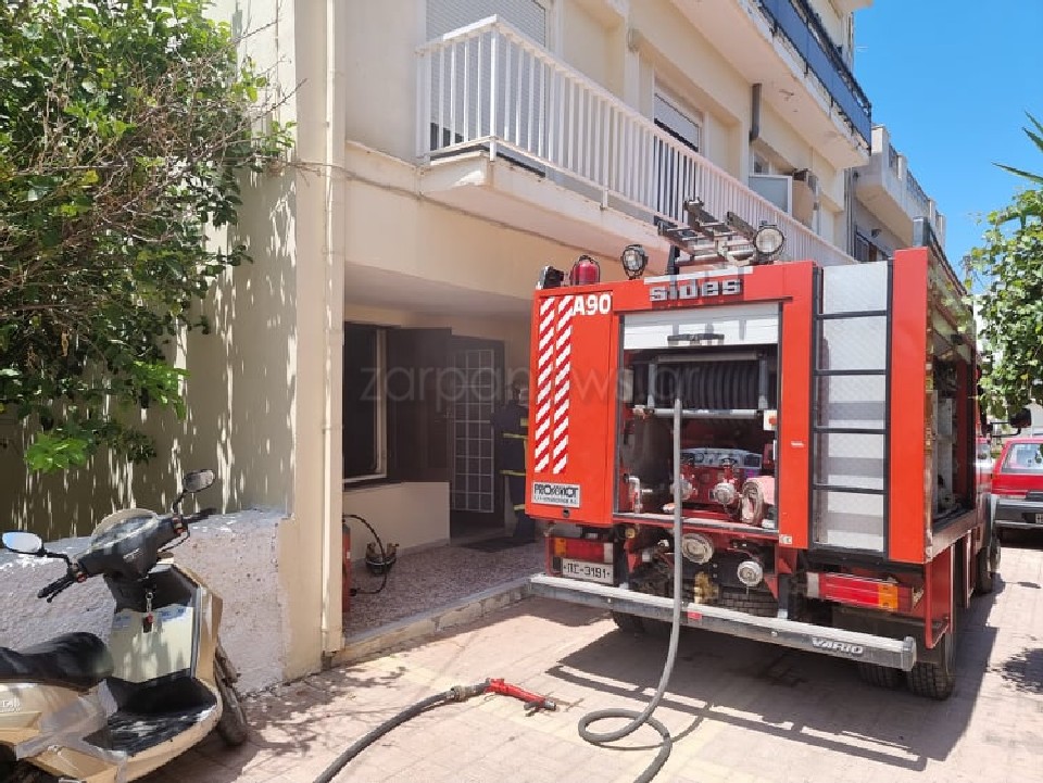 Χανιά: Κινδύνευσε ηλικιωμένη από φωτιά σε διαμέρισμα (pics)