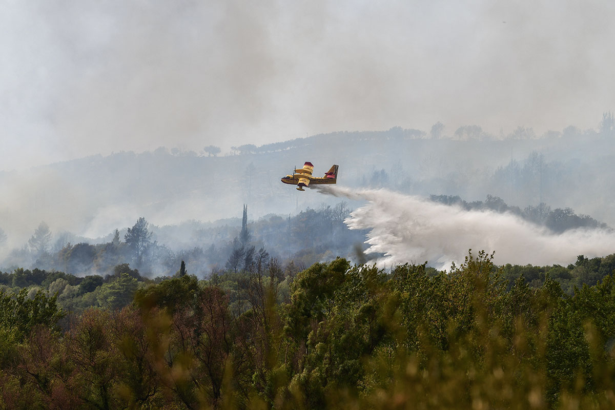 Φωτιά τώρα στην Εύβοια: Οριοθετημένη η πυρκαγιά στο Μαρμάρι