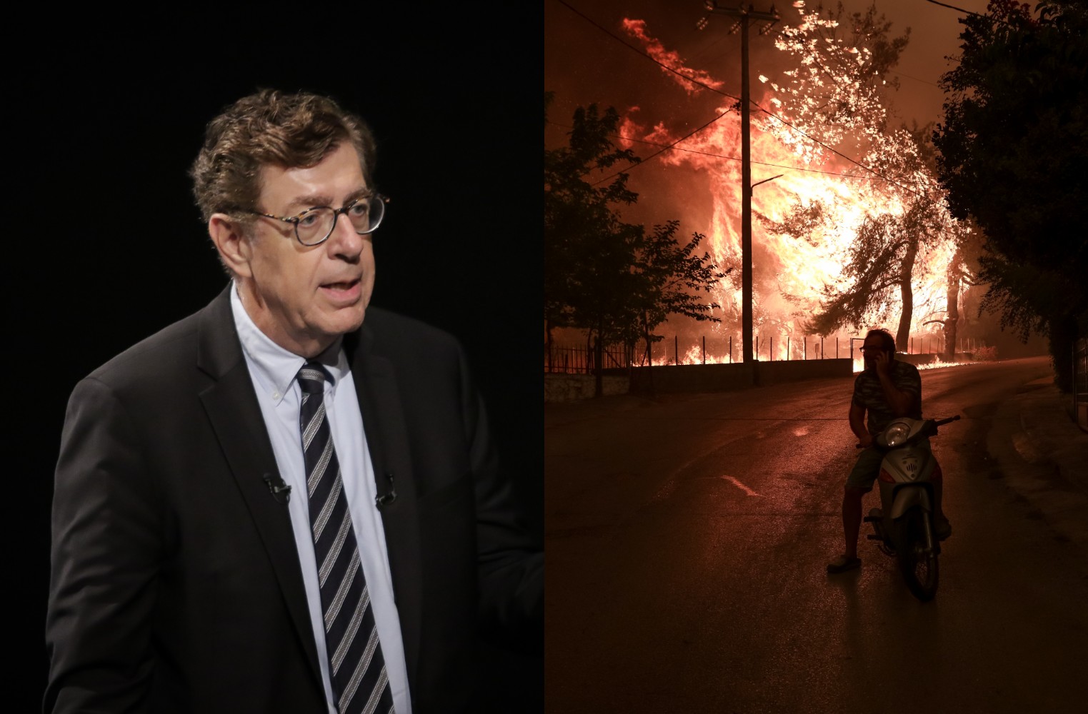 Φωτιές: Ο Συνολάκης ερωτάται γιατί καίγεται η Ελλάδα με 2 μποφόρ και απαντά… για την Καλιφόρνια