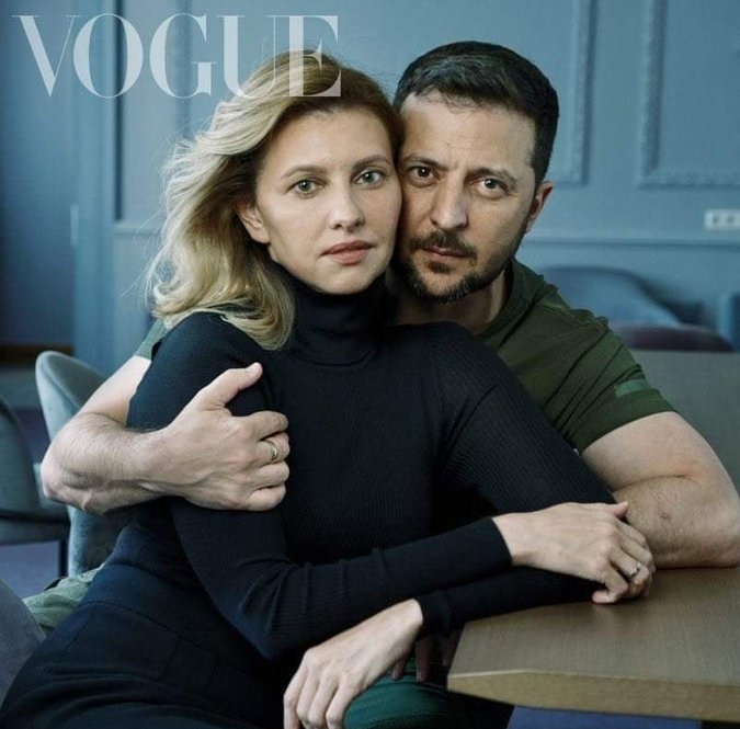 Vogue: Θύελλα αντιδράσεων για το εξώφυλλο του ζεύγους Ζελένσκι
