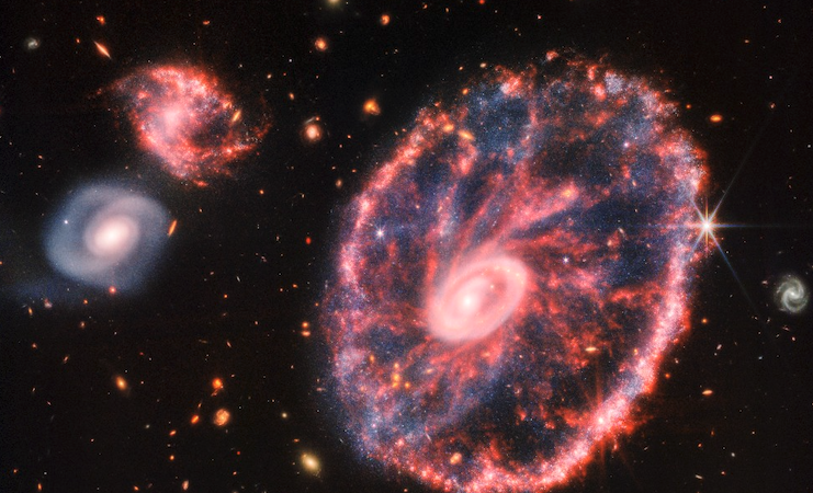 Σύγκρουση γαλαξιών αποκαλύπτει το τηλεσκόπιο James Webb