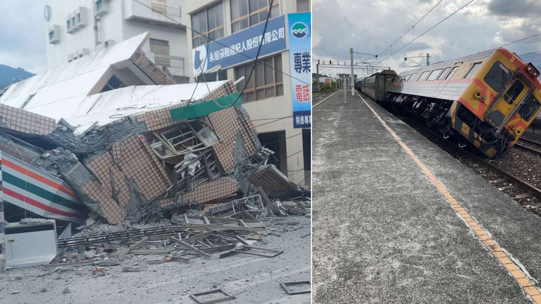 Βιβλική καταστροφή στην Ταϊβάν από σεισμό 7,2 ρίχτερ (βίντεο)