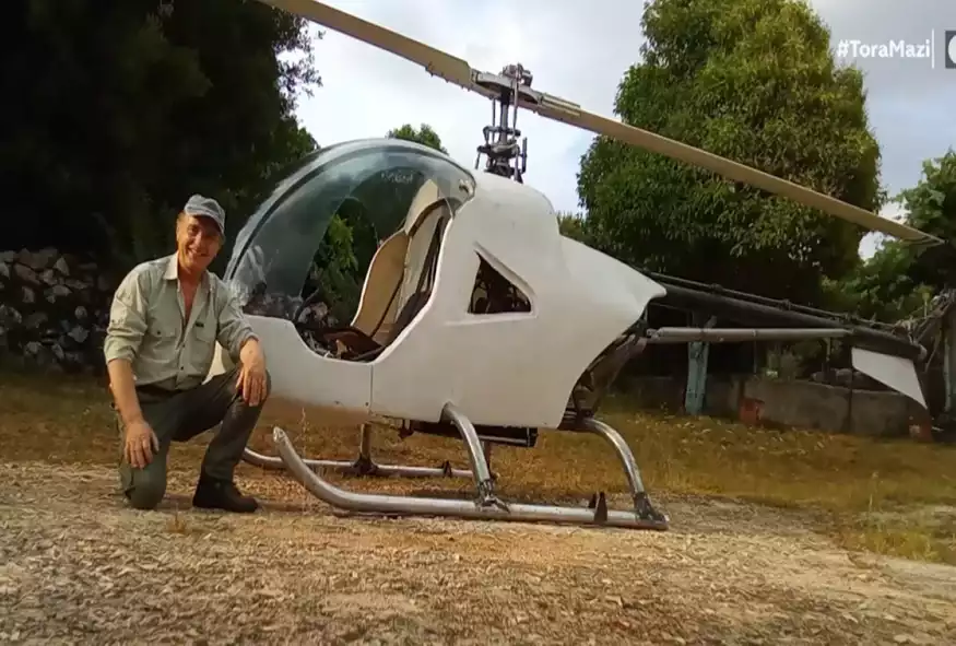 Ελληνας κατασκευάζει ελικόπτερα στο γκαράζ του σπιτιού του
