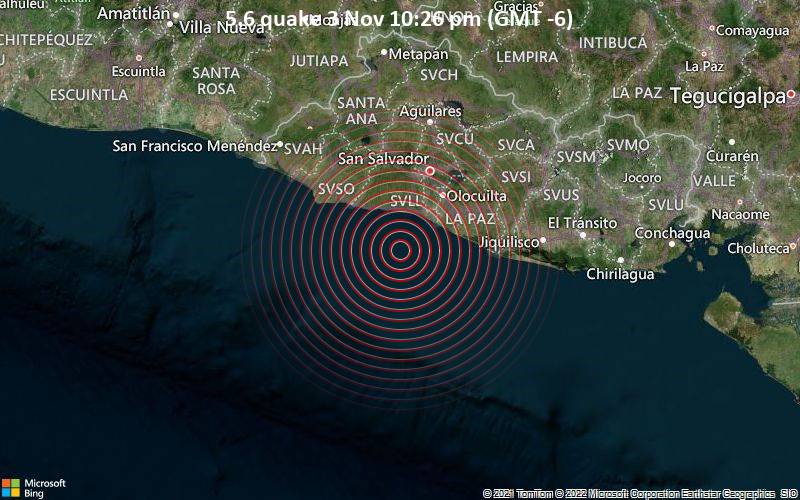 Ελ Σαλβαδόρ: Σεισμός 6 Ρίχτερ- Δεν υπάρχουν αναφορές για θύματα