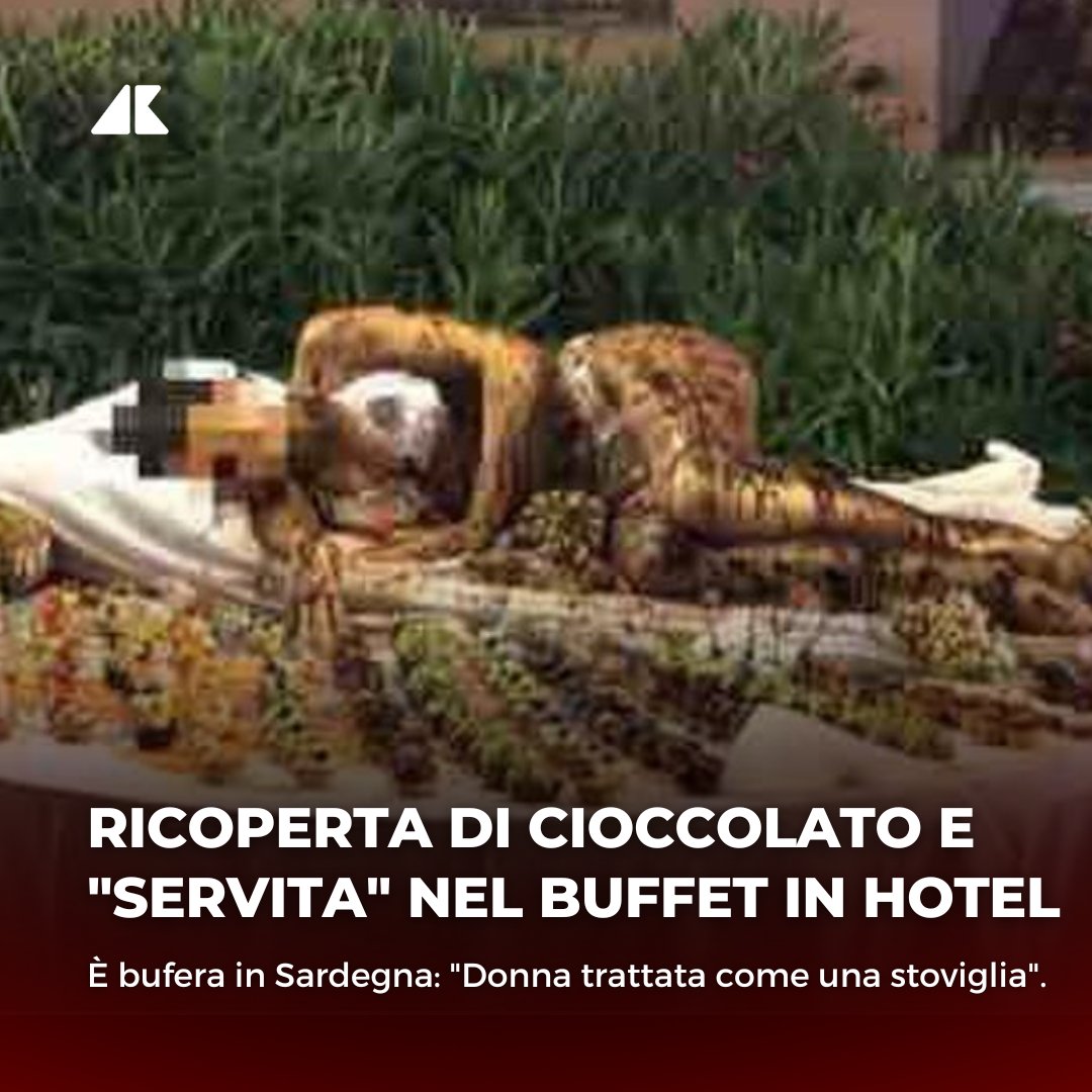 Σάλος στην Ιταλία: Την άλειψαν με σοκολάτα και την «σέρβιραν» στο τραπέζι
