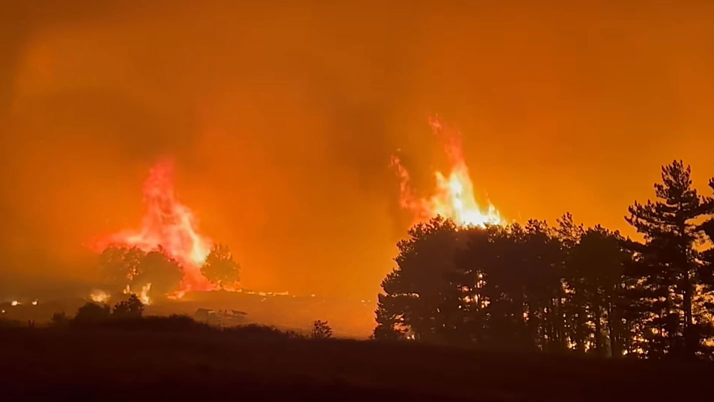 Πήλιο: Φωτιά σε αγροτοδασική έκταση κοντά στο Μούρεσι -Πνέουν ισχυροί άνεμοι