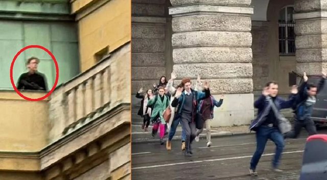 Μακελειό στην Πράγα: «Φρικτό προμελετημένο έγκλημα» – Έρευνα για τα κίνητρα του 24χρονου μακελάρη  -Σοκάρουν τα βίντεο απ’ τη στιγμή του πυροβολισμού (vids)
