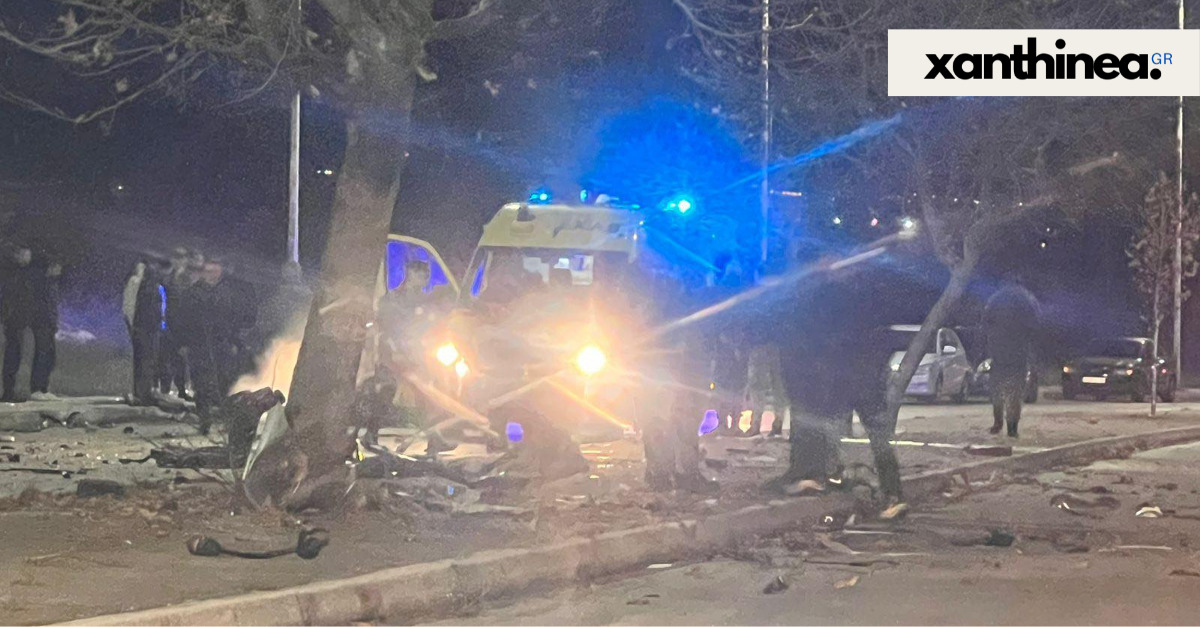 Τραγωδία στην Ξάνθη: Όχημα «καρφώθηκε» σε δέντρο –Νεκρός 18χρονος –Τρεις τραυματίες