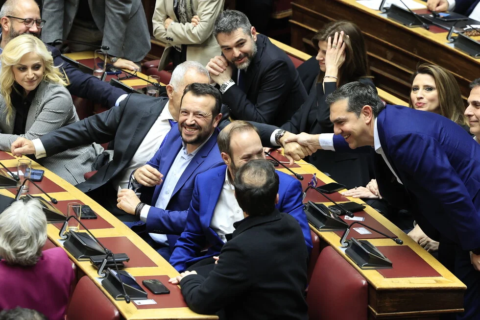 Ο Αλέξης Τσίπρας στη Βουλή για την ψηφοφορία στο νομοσχέδιο για τα  ομόφυλα ζευγάρια